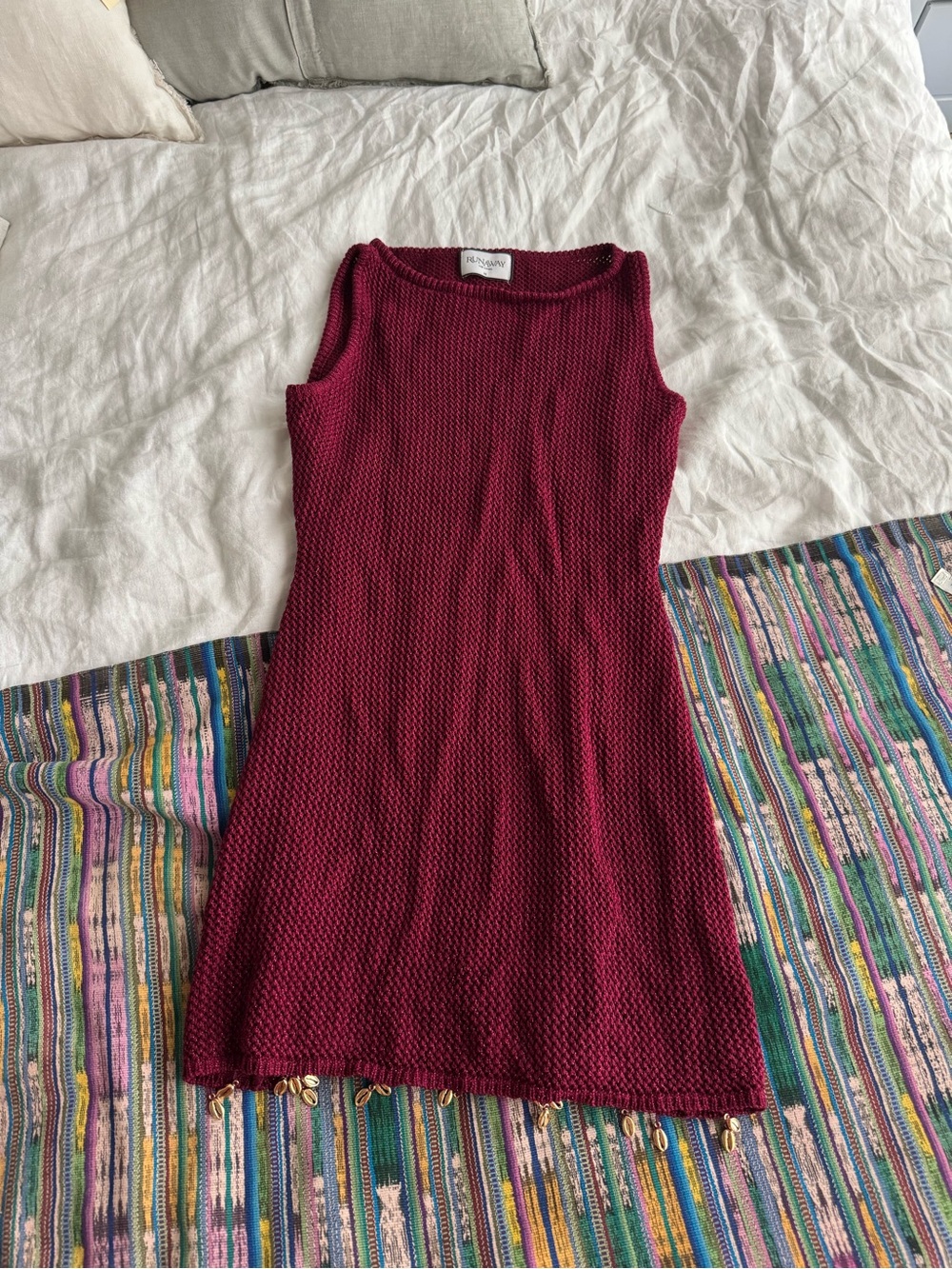 Sleeveless Knit Mini Dress in Burgundy by Runaway the Label NWOT